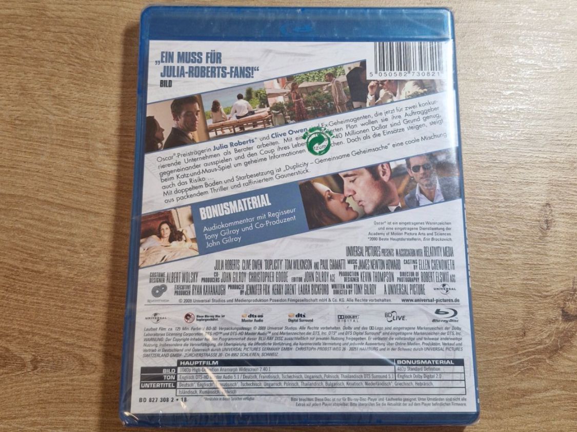 Tutti i DVDs: Duplicity (2009) NEU OVP Bluray – Nuovo e nell'imballaggio originale da Pfungen venduto da Whitie 1