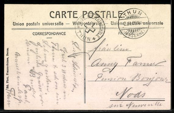 Cartoline postali: AK Thun, Hauptgasse mit Geschäften – Usato da Berlin venduto da bartko-reher 1
