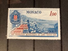Monaco 1977 50 Jahre monegassischer Tennisverband postfrisch