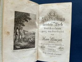 Xaver Weinzierl, Sallustius, sämtliche Werke, München 1805