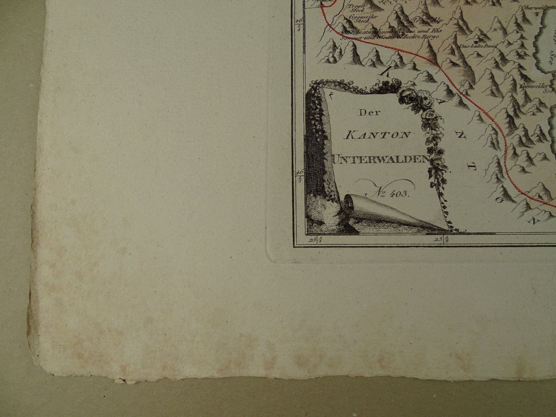 Stiche: DER KANTON UNTERWALDEN, REILLY 1791 – Gebraucht aus Grüningen von Kartensammler 6