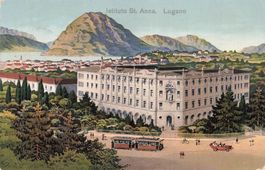 Lugano TI Istituto Sant'Anna Viale delle Rose tram