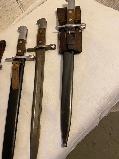 Schweizer Armee Stichwaffen: 4 X BAJONETT  CH ARMEE – Gebraucht aus Chur von silbermon 2