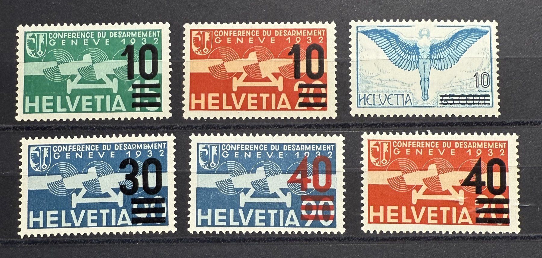 Tous les timbres: Lot Flugpostmarken postfrisch SBK 49.- – D'occasion à Steinhausen par yukon26