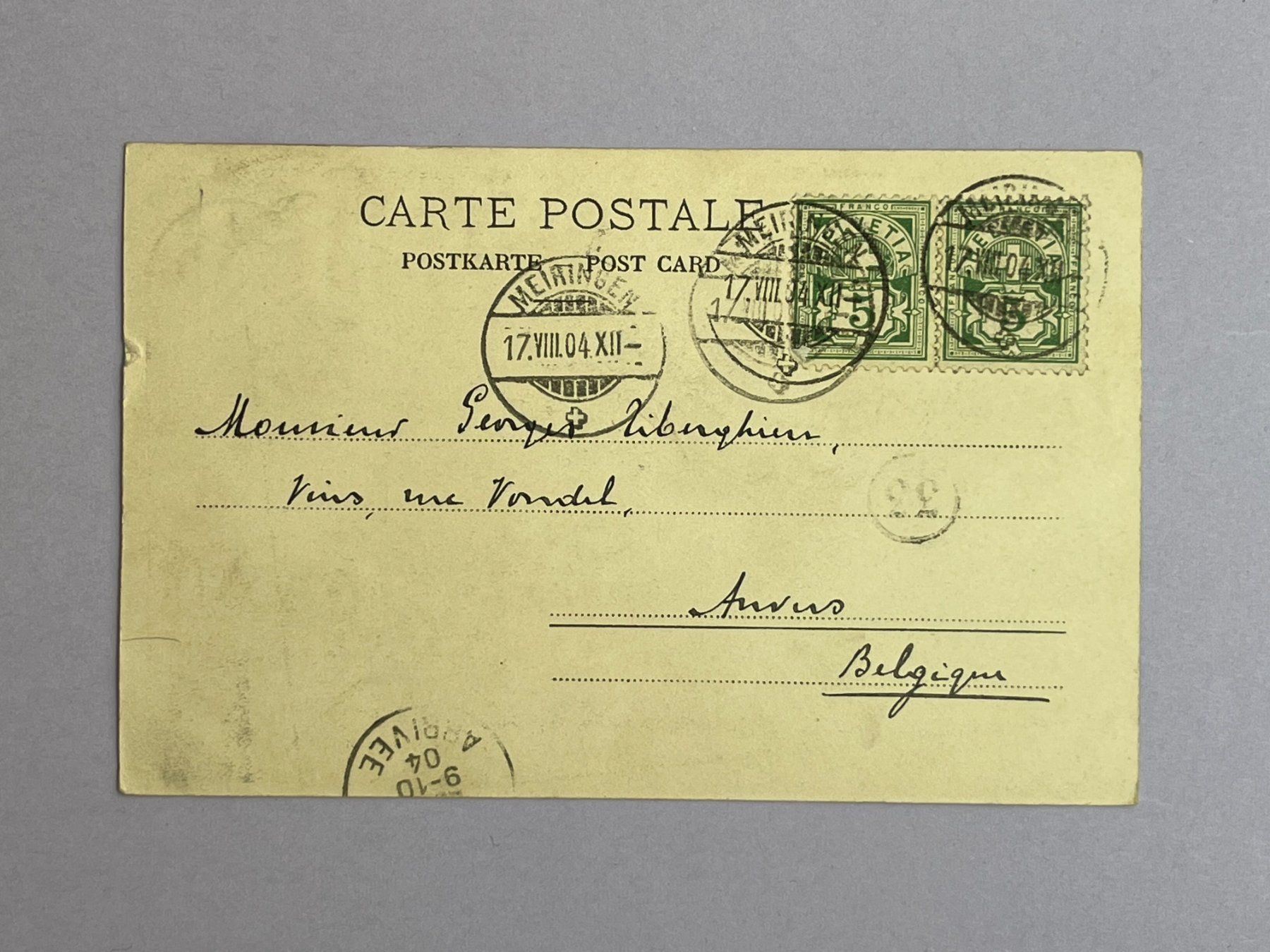 Cartoline postali: Meiringen - vor 1904 – Usato da Steg VS venduto da danwer74 1
