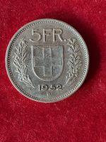 5 Francs 1952 Bern - Sehr Schön+ / Très Beau+