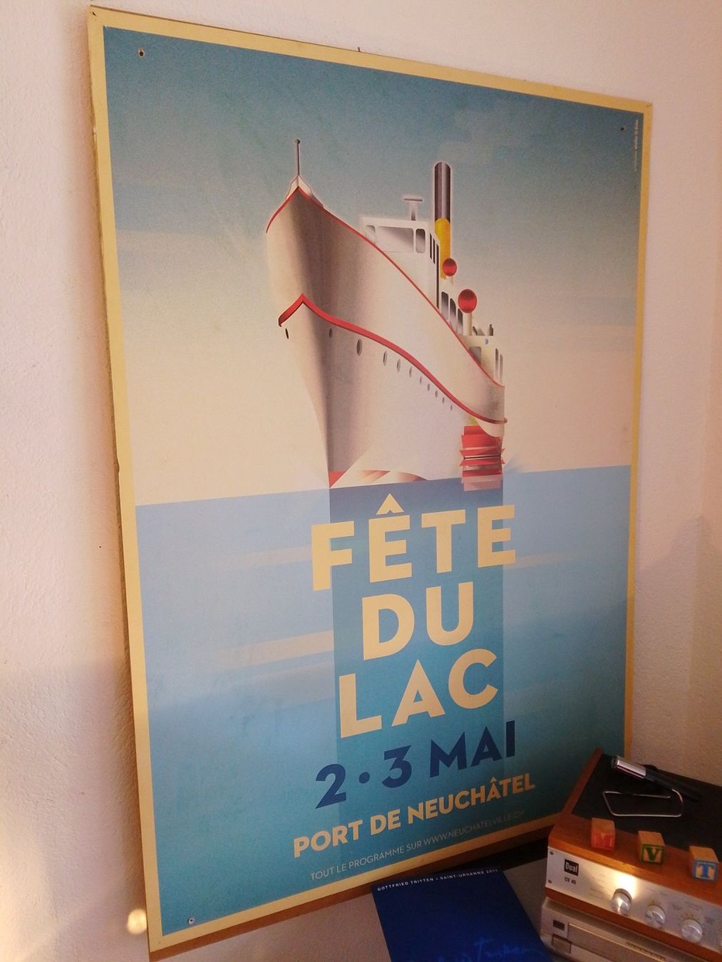 Poster & Bilder: Affiche bateau à vapeur "Le Neuchâtel" – Gebraucht aus Biel/Bienne von frenetic 1
