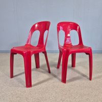 2 Stk. Stamp Stool Gartenstuhl Stapelstuhl RD Henry Massonet