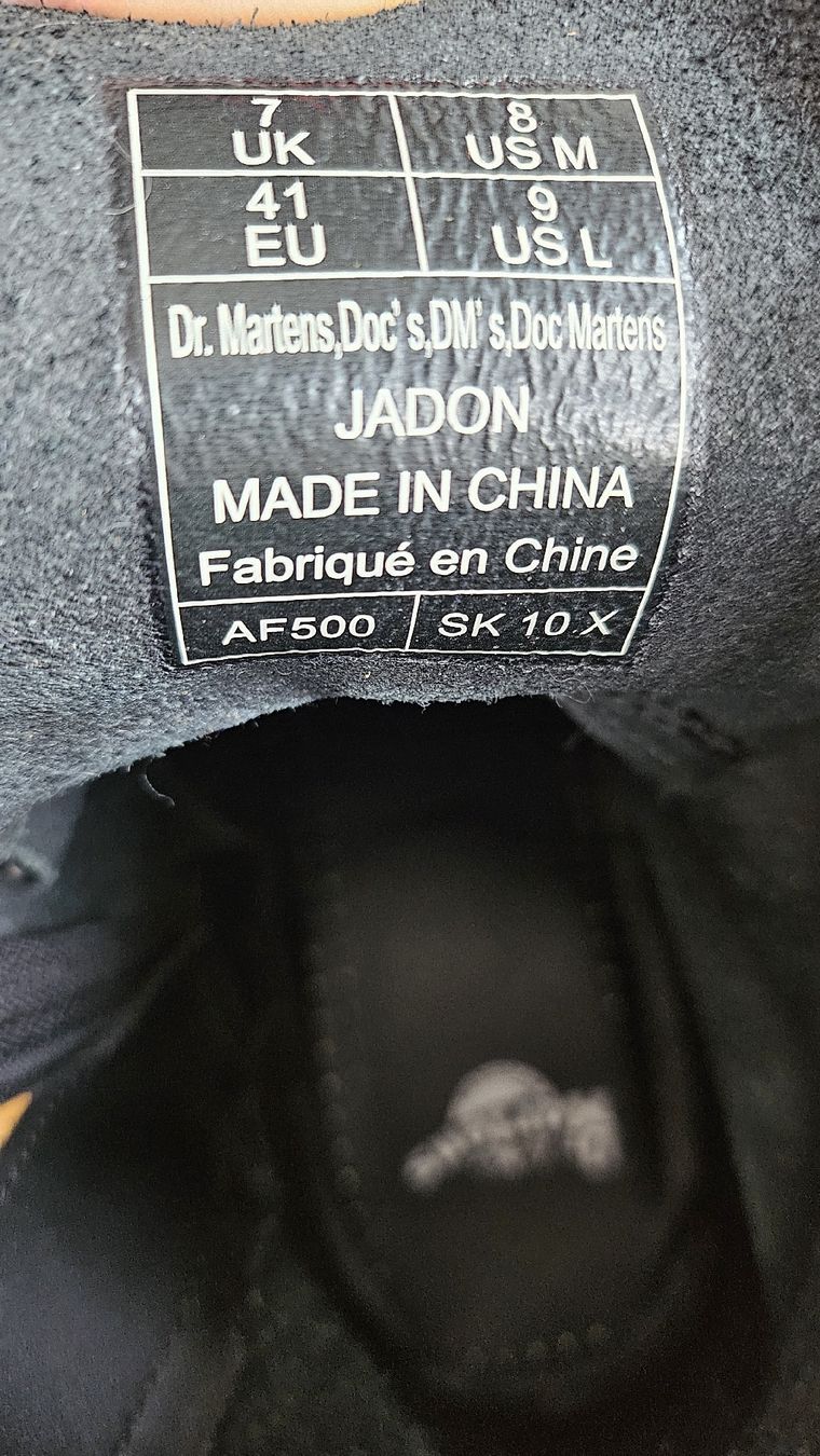 Dr. Martens ADAYA Noires Taille 38 - Bottes Plateforme En Cuir, Vintage