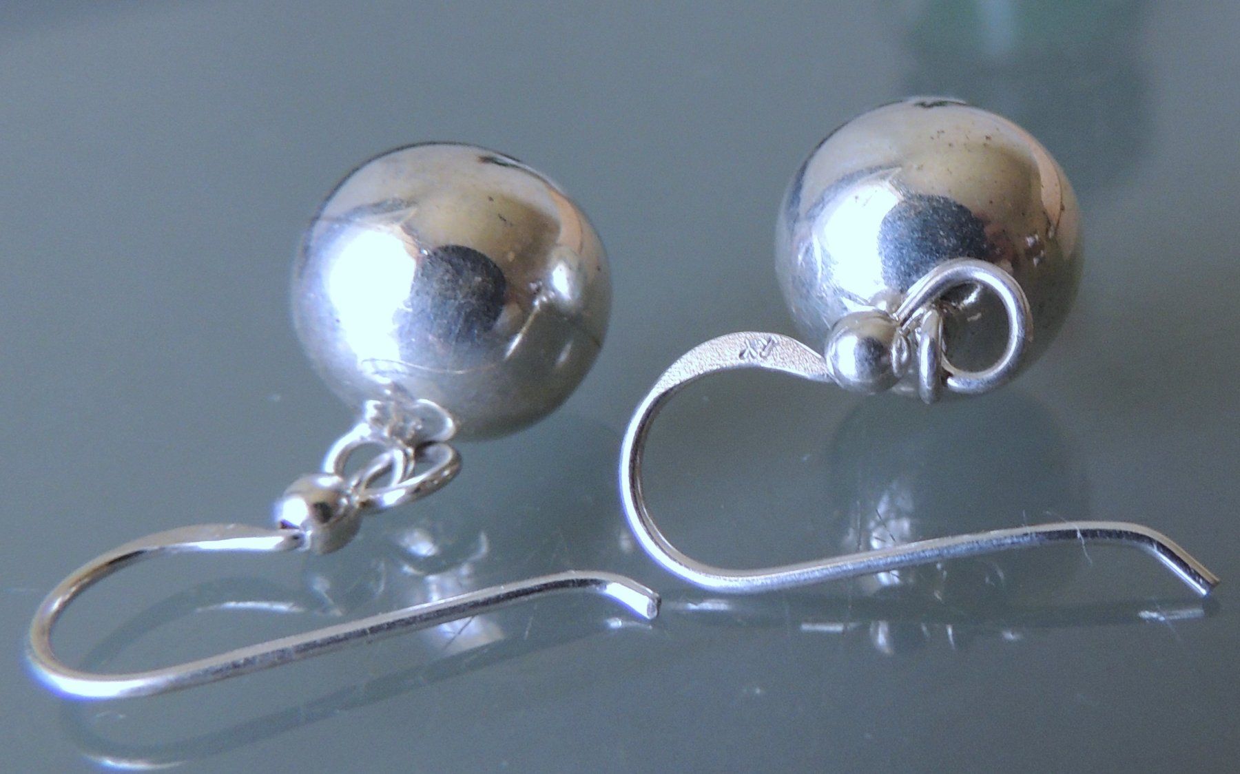 Orecchini pendenti & Orecchini a lobo: Silber 925 Kugel Ohrringe 12 mm – Usato da Waldenburg venduto da schaller707 2