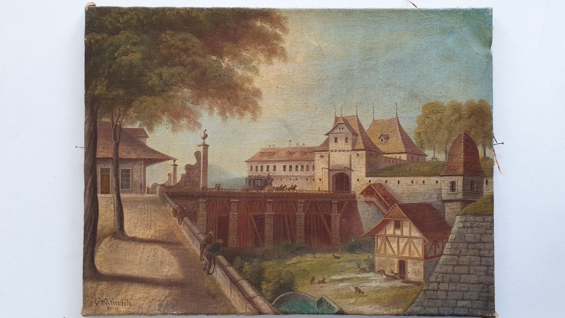 Dipinti: Aarbergtor Bern. G.Wüthrich. – Usato da Goldach venduto da armando_r