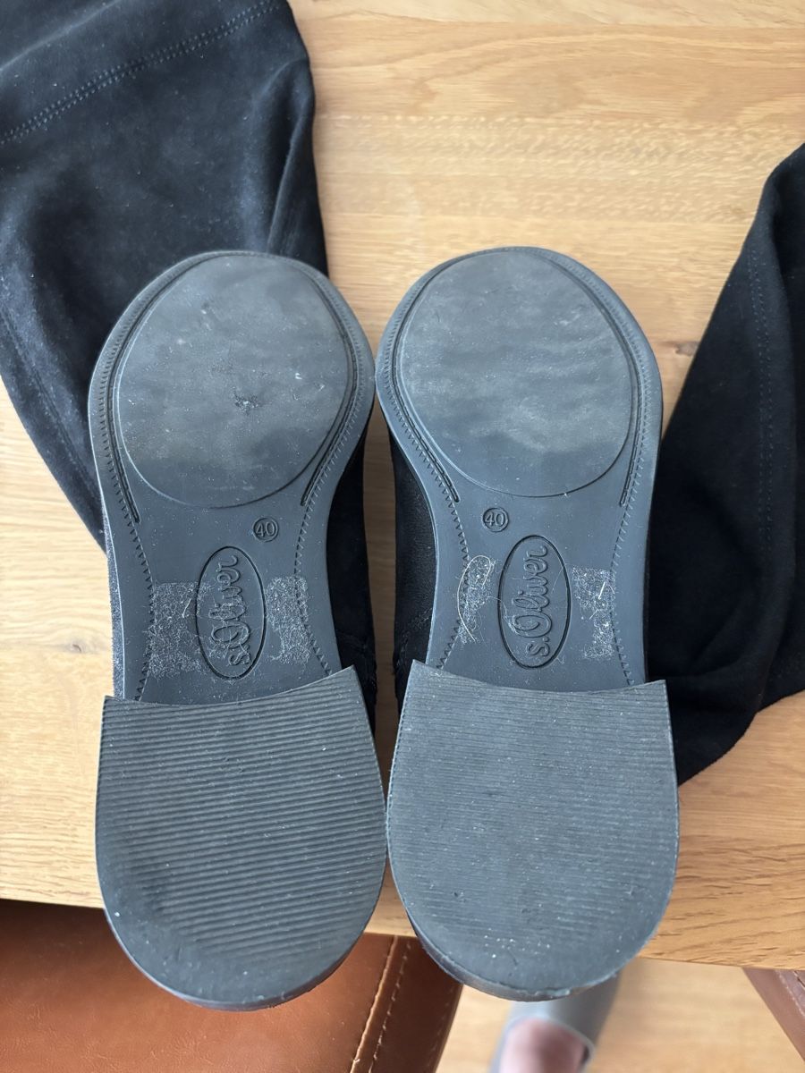 S.Oliver Scarpe da donna: S.Oliver Overknee Stiefel, Grösse 40, Schwarz – Nuovo (secondo la descrizione) da Basel venduto da toka2007 1