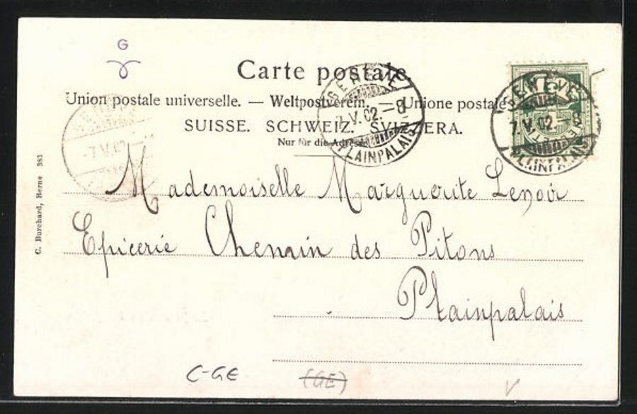 Cartoline postali: Genève, le Débarcadère de l'Ariana – Usato da Frauenfeld venduto da POML 1