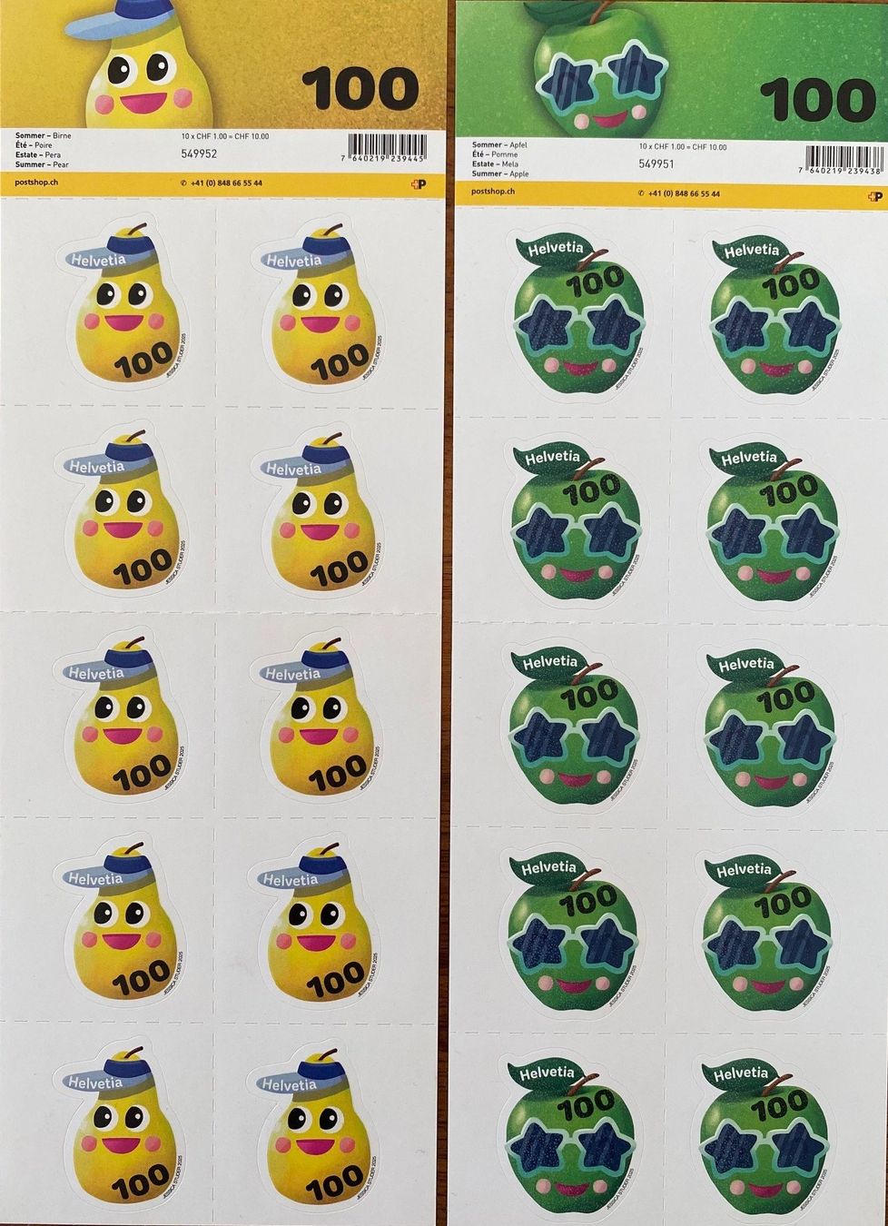 Alle Briefmarken: Bogen Briefmarken Serie Sommer 2025 selbstklebend – Gebraucht aus Aedermannsdorf von Sennahoy11