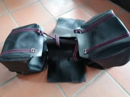 2er Set Motorradtaschen, Leder