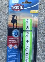 Trixie Leuchthalsband f. Hunde, USB, Gr. M-L Neu! in Rot