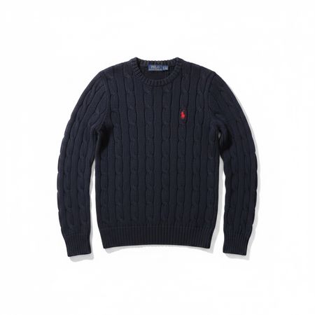 Pull torsadé Polo Ralph Lauren Bleu marine - M #11