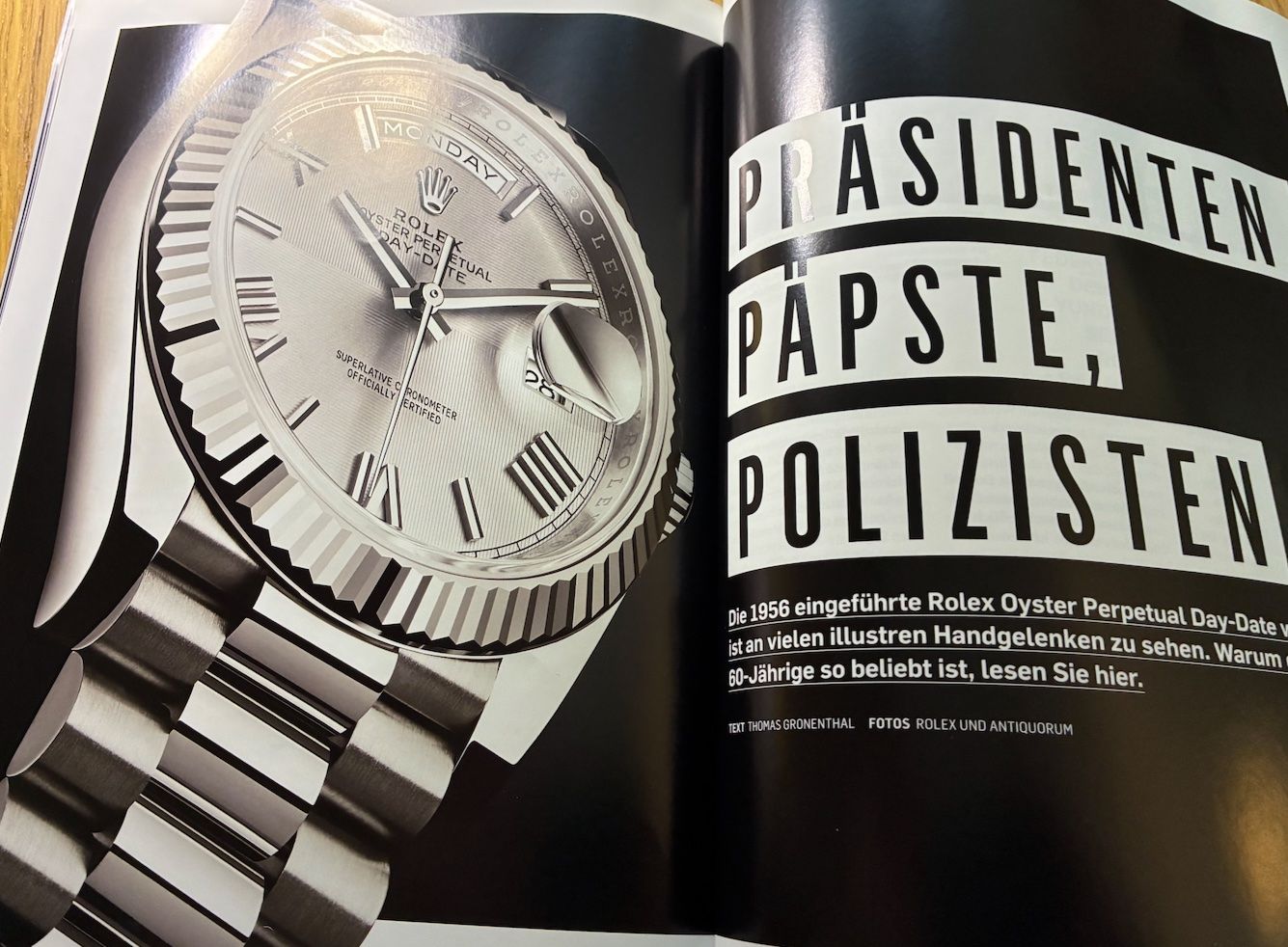 Riviste & Magazine: Rolex Day-Date, Chronographen u.v.m. – Usato da Baden venduto da Goldbaum 1