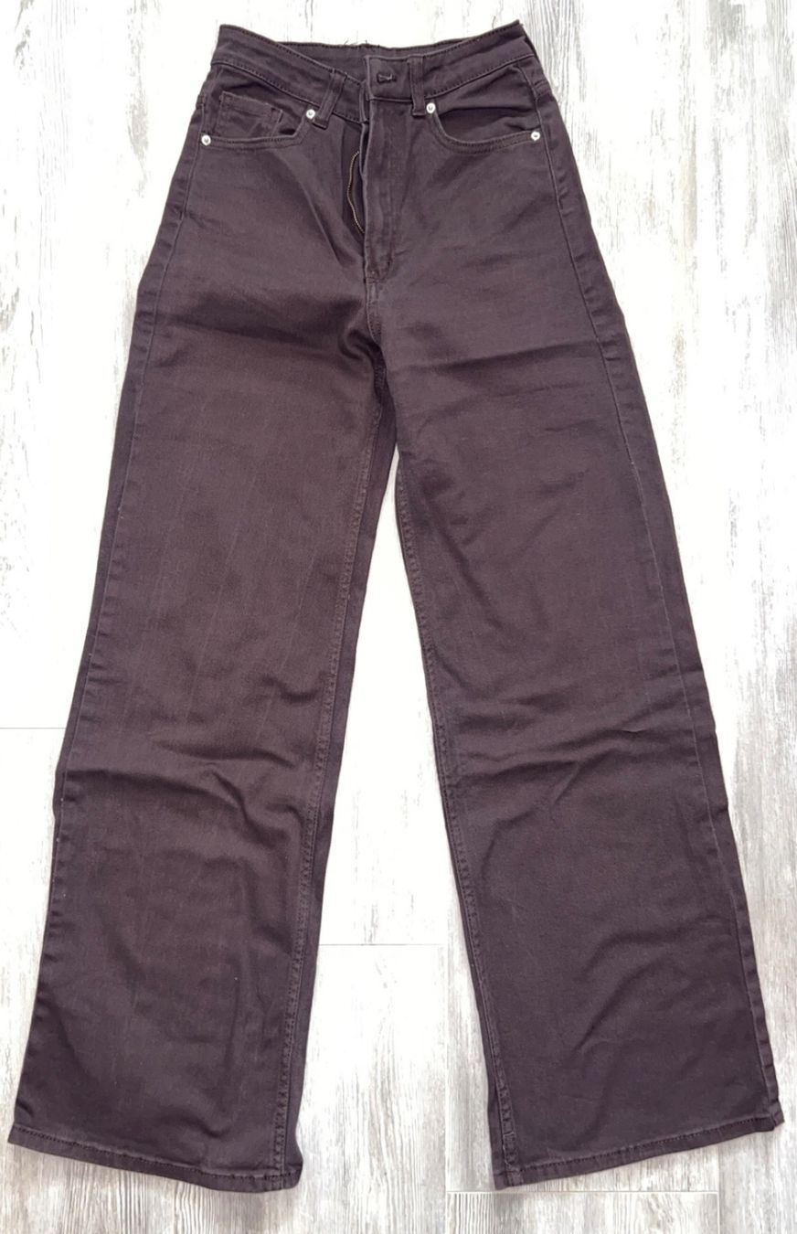 H&M Jeans: Pantalon large marron taille haute – Gebraucht aus Charmoille von chaignat03