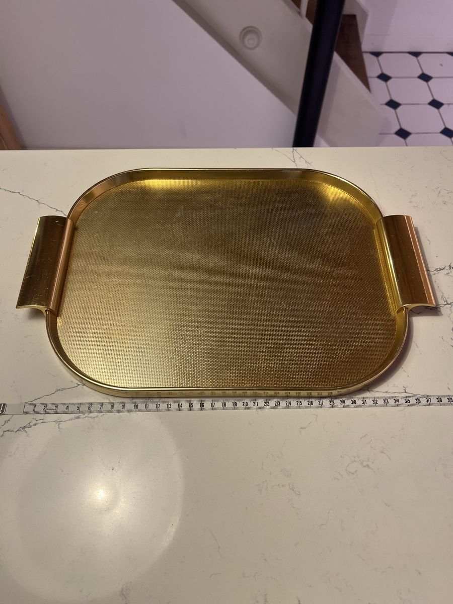 Plateaux: Kaymet Tablett goldfarben – D'occasion à Aarburg par Annemarie16 3