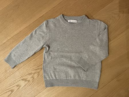 Zara Kids Grey Jumper, Size 6 Years, Excellent Condition