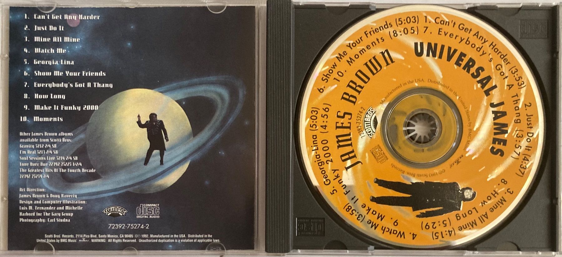 CD: JAMES BROWN - UNIVERSAL JAMES – Usato da Poliez-Pittet venduto da Newtown-Records 2