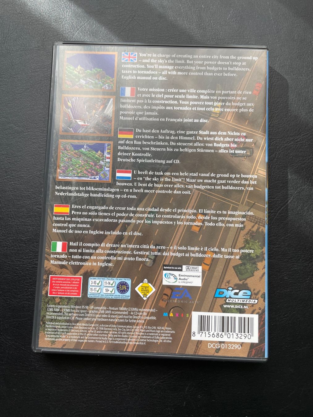 Giochi: PC Spiel: Sim City 3000 (EA) – Usato da Winterthur venduto da ttltc 1