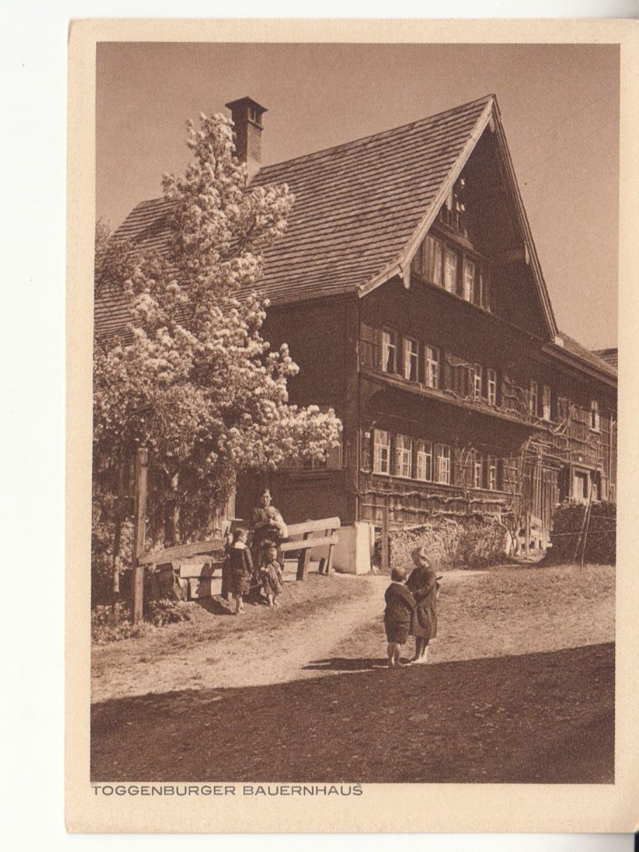 Cartoline postali: Toggenburger Bauernhaus, ca. 1940 – Usato da Bürglen TG venduto da StampGraf