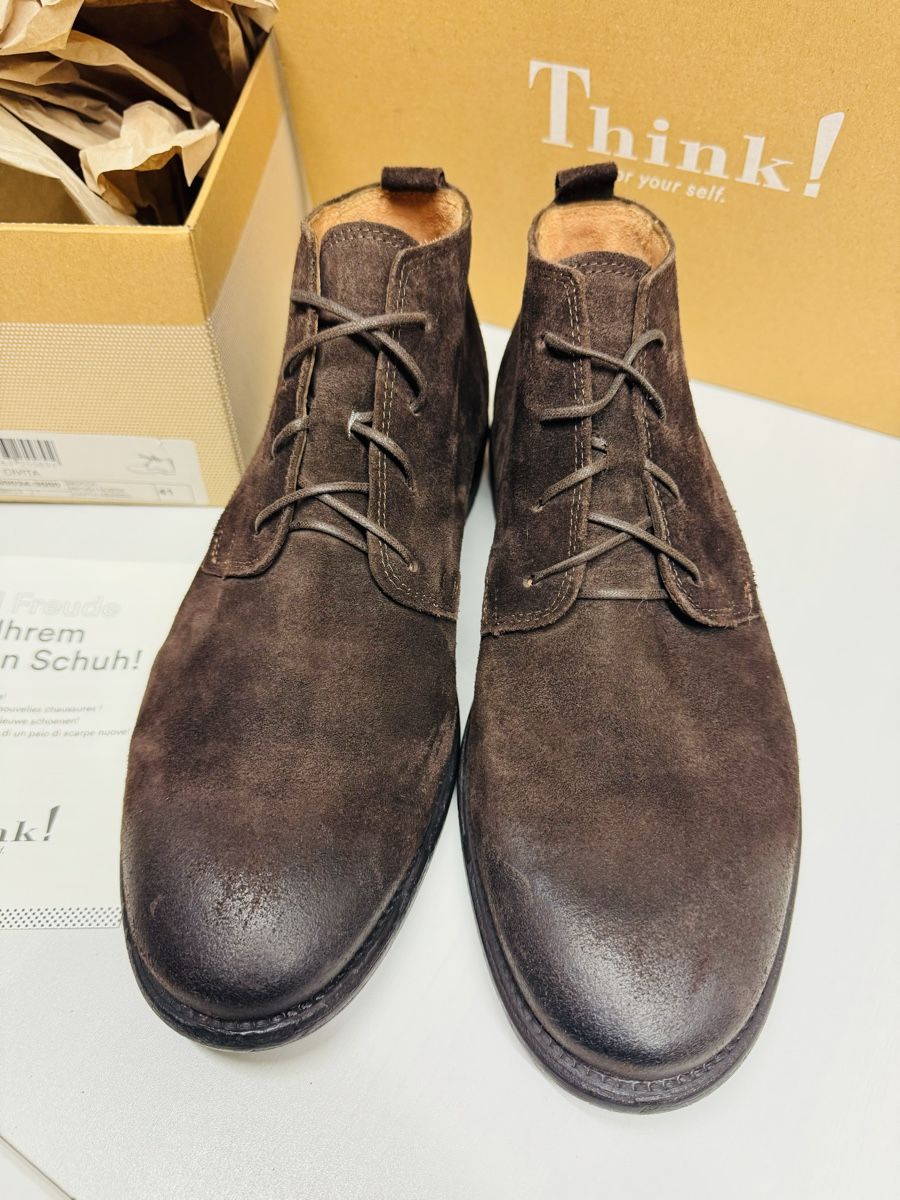 Think Scarpe da uomo: Bottines Think! daim marron automne pointure 41 – Nuovo e nell'imballaggio originale da Brügg BE venduto da Goob