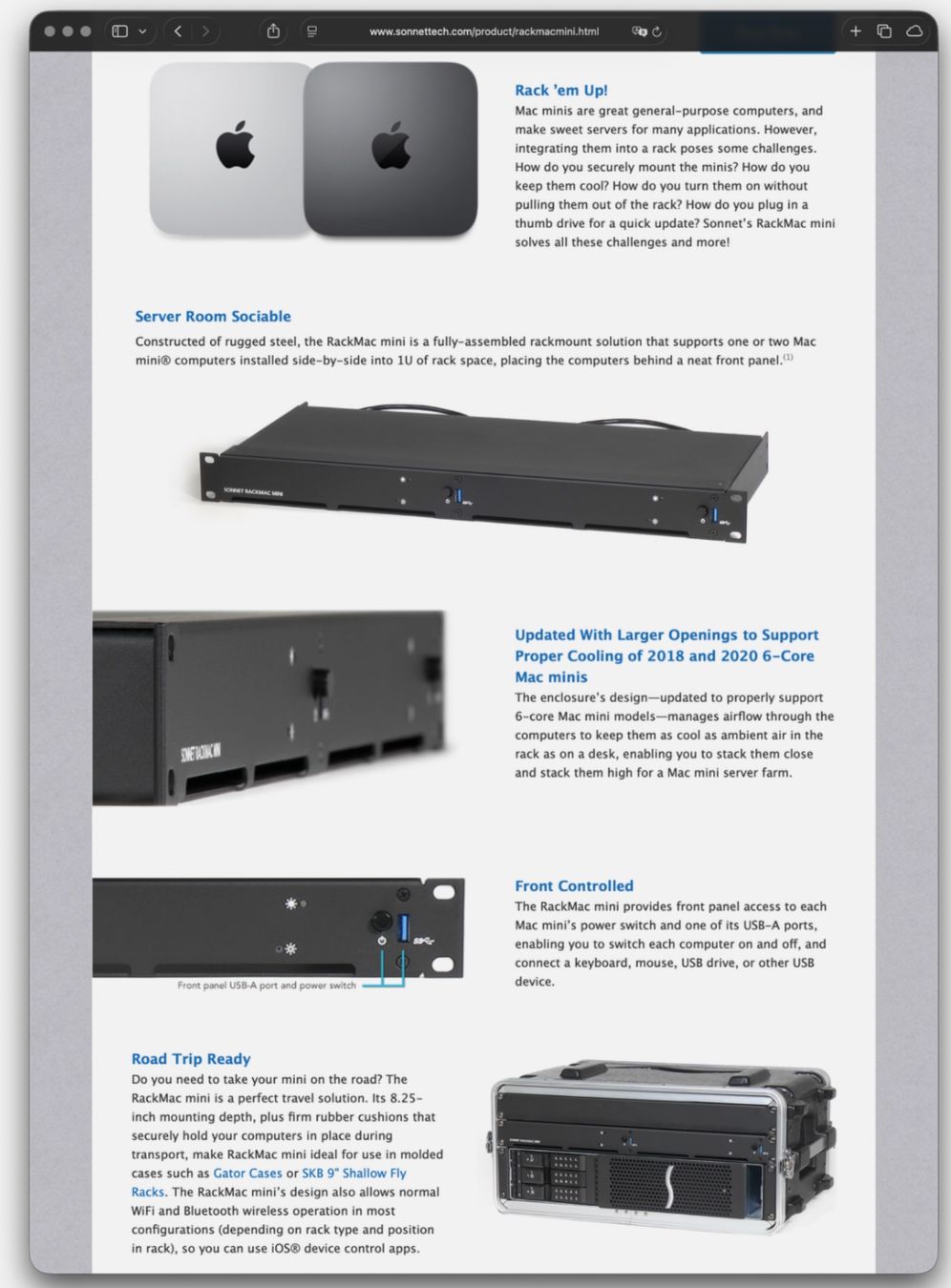 Apple PC: SONNET RackMac mini, 19" Rac für Mac mini, 2014+2018+M1 RACK – Usato da Basel venduto da daneber01 3