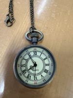 Antike Look Taschenuhr mit Kette, Vintage Style⌚️🕰️