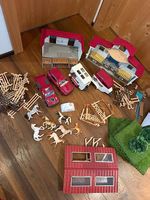 Riesige Schleich Pferde Sammlung Stall Baumhaus Auto Anhänge