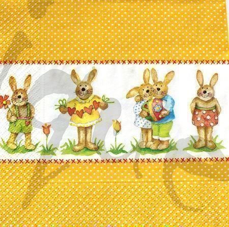 Tovaglioli: Serviette osterhasen (o81) 2Stk. – Nuovo (secondo la descrizione) da Schlatt TG venduto da kreativ-atelier