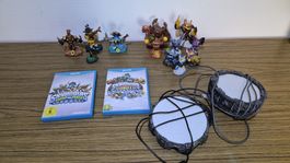 Skylanders Wii U Set mit 2 Spielen und Figuren gebraucht