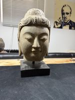 Antiker Buddha Kopf China Stein