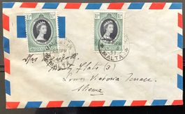 Malta 1953 - FDC -  Krönung Elisabeth II SC.n.2x 241