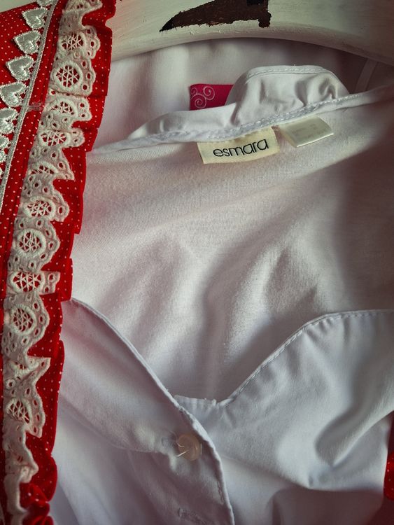 Costumi: Krüger Dirndl Corsage inkl. Bluse, Gr.40 – Nuovo (secondo la descrizione) da Vilters venduto da Fleiflomi 3