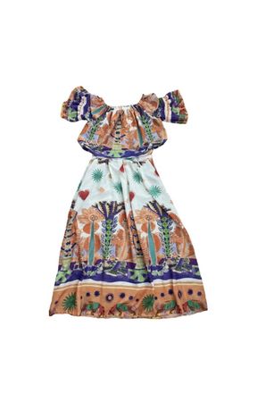 Set 2-teilig Made in Italy – Top & Maxirock / Midirock Bunt 
