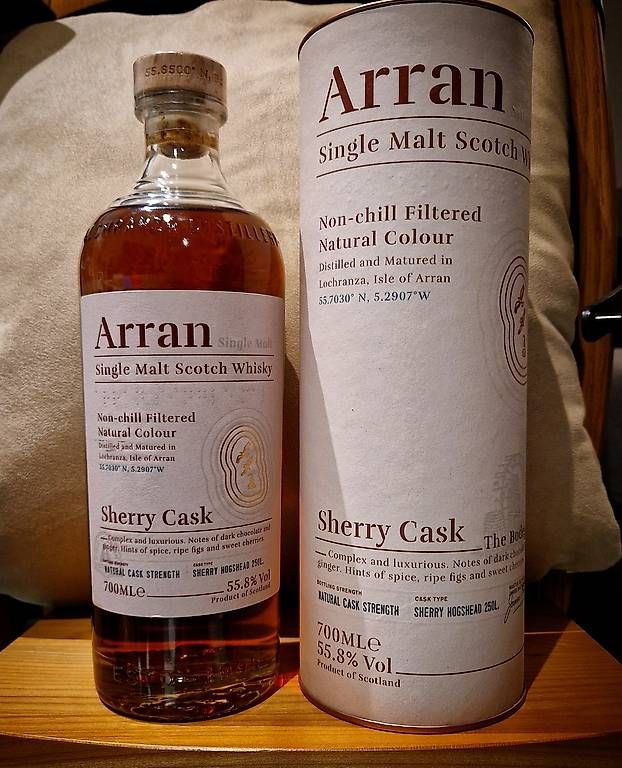 Arran Spiritueux: Arran Sherry Cask. 70cl, 55.8%alc/Vol – Neuf avec emballage d'origine à Altishofen par pat_6jyz