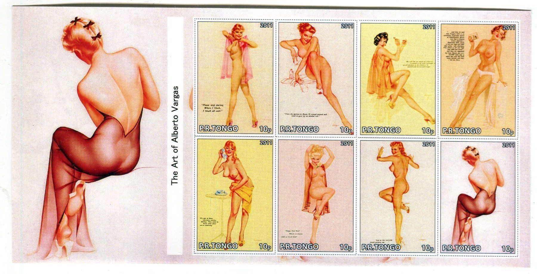 Tous les timbres: Block "Pin-up". Tongo – Neuf avec emballage d'origine à Basel par Butsch5