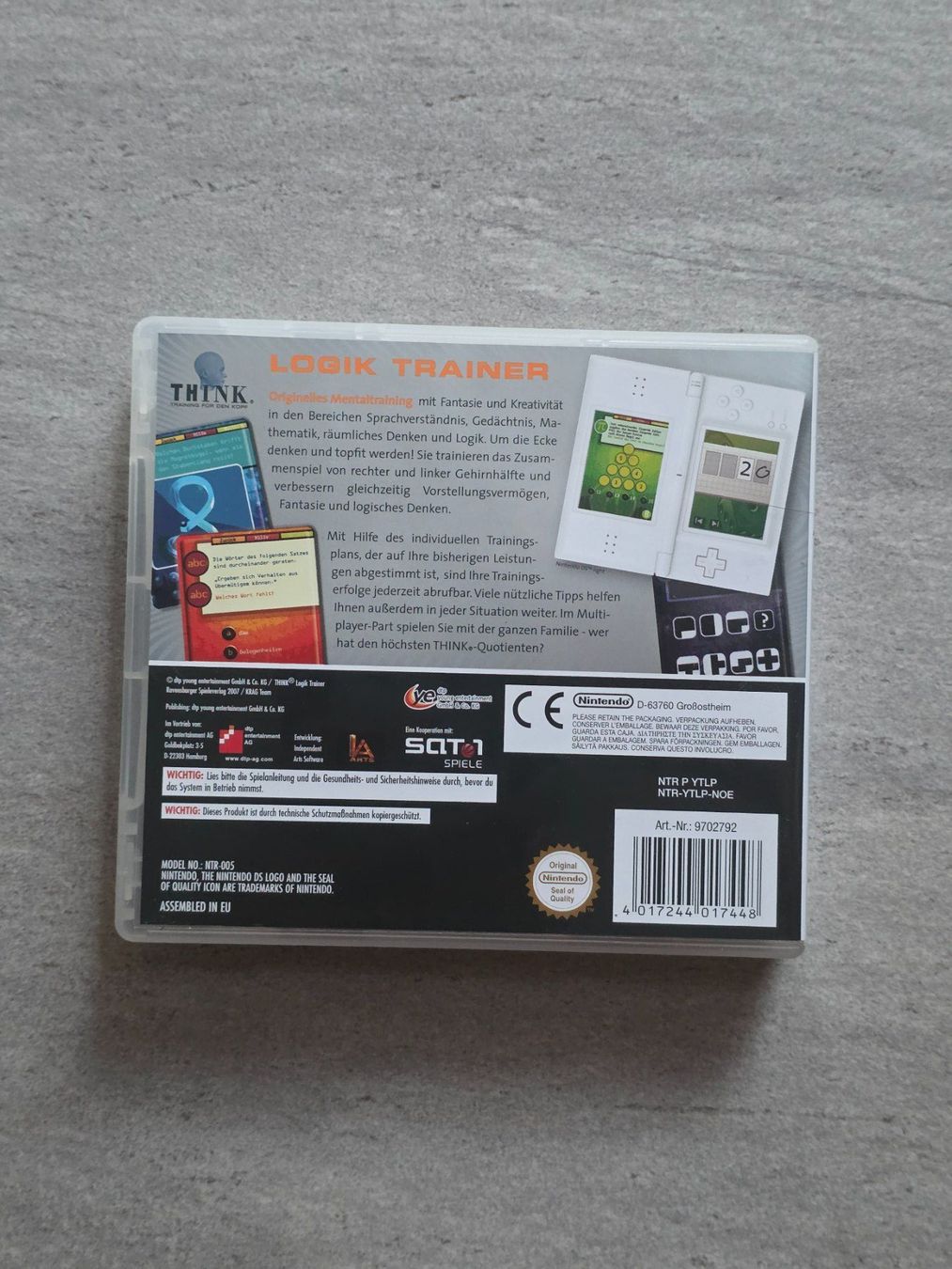 Nintendo Spiele: Nintendo DS - THINK LOGIK TRAINER – Gebraucht aus Münchenbuchsee von RipiRip 2
