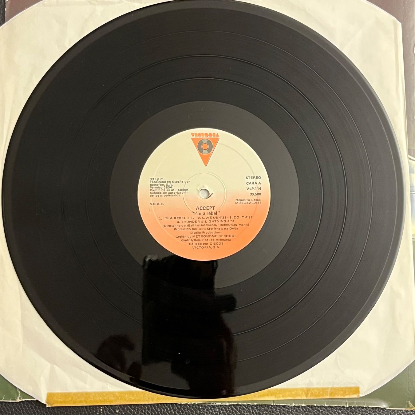 Dischi in vinile: Accept - Accept ("I'm A Rebel")  Vinyl LP – Usato da Lenzburg venduto da sch_lml8 2