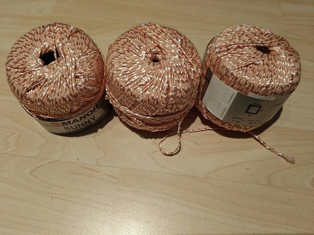 Lana: Glänzendes effektgarn apricot-rosa – Nuovo e nell'imballaggio originale da Schiers venduto da ver_ddm2