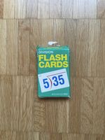 Division Flash Cards, nur 1x benutzt, 90er USA