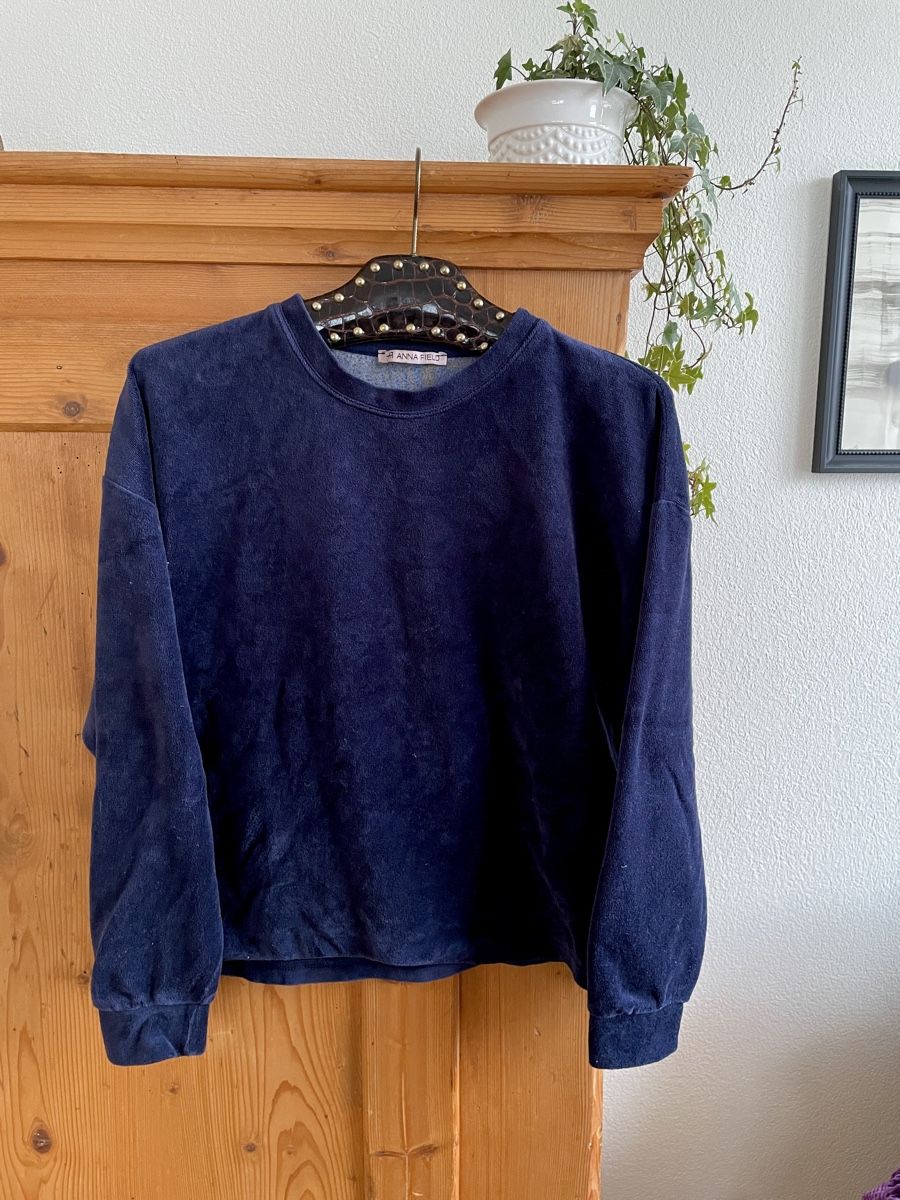 Anna Field Maglioni & Felpe: Anna Field | Samt | Pullover | Gr. S | Dunkelblau – Usato da Zürich venduto da samira12382 1
