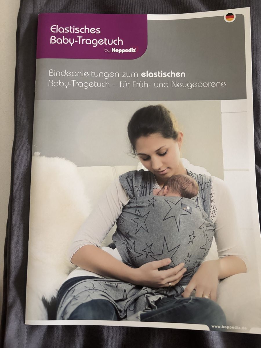 Hoppediz Marsupi portabebè: Hoppediz elastisches Babytragetuch – Nuovo (secondo la descrizione) da Hinwil venduto da hanni24 2