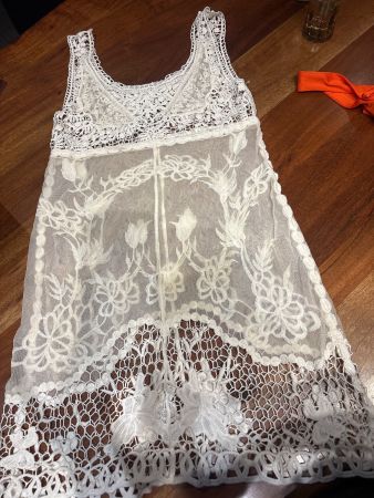 Spitzenkleid, weiss, Grösse S, Neu!