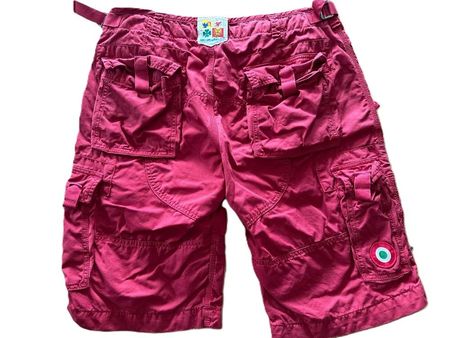 Aeronautica Militare Cargo Shorts Bordeaux Size 52 Mens