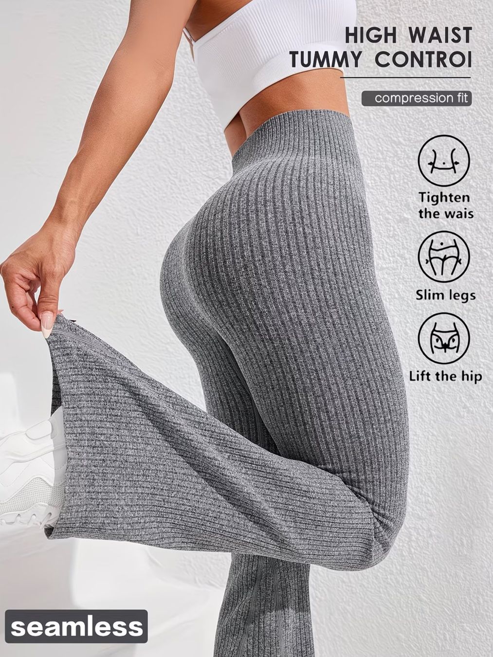 Leggings: Damen Seamless Flared Leggings – Nuovo e nell'imballaggio originale da Reinach BL venduto da Deinfashion 4