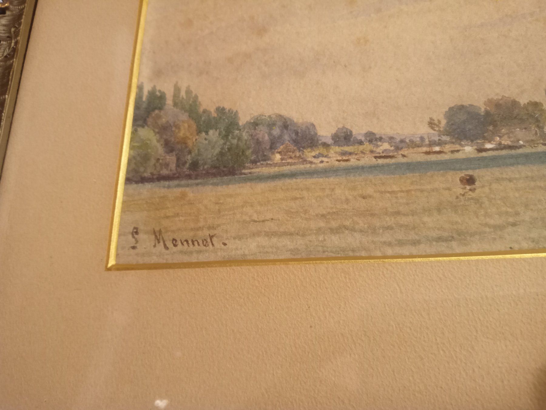 Dipinti: Aquarell Louis Mennet Gemälde – Usato da Prez-vers-Siviriez venduto da Monija70 1